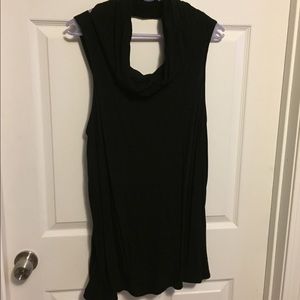 Cowl Neck Back Strap Tank Top